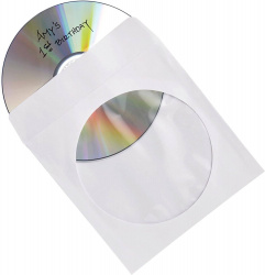 Sobre de papel para CD/DVD VERBATIM Sobre de Papel CD/DVD