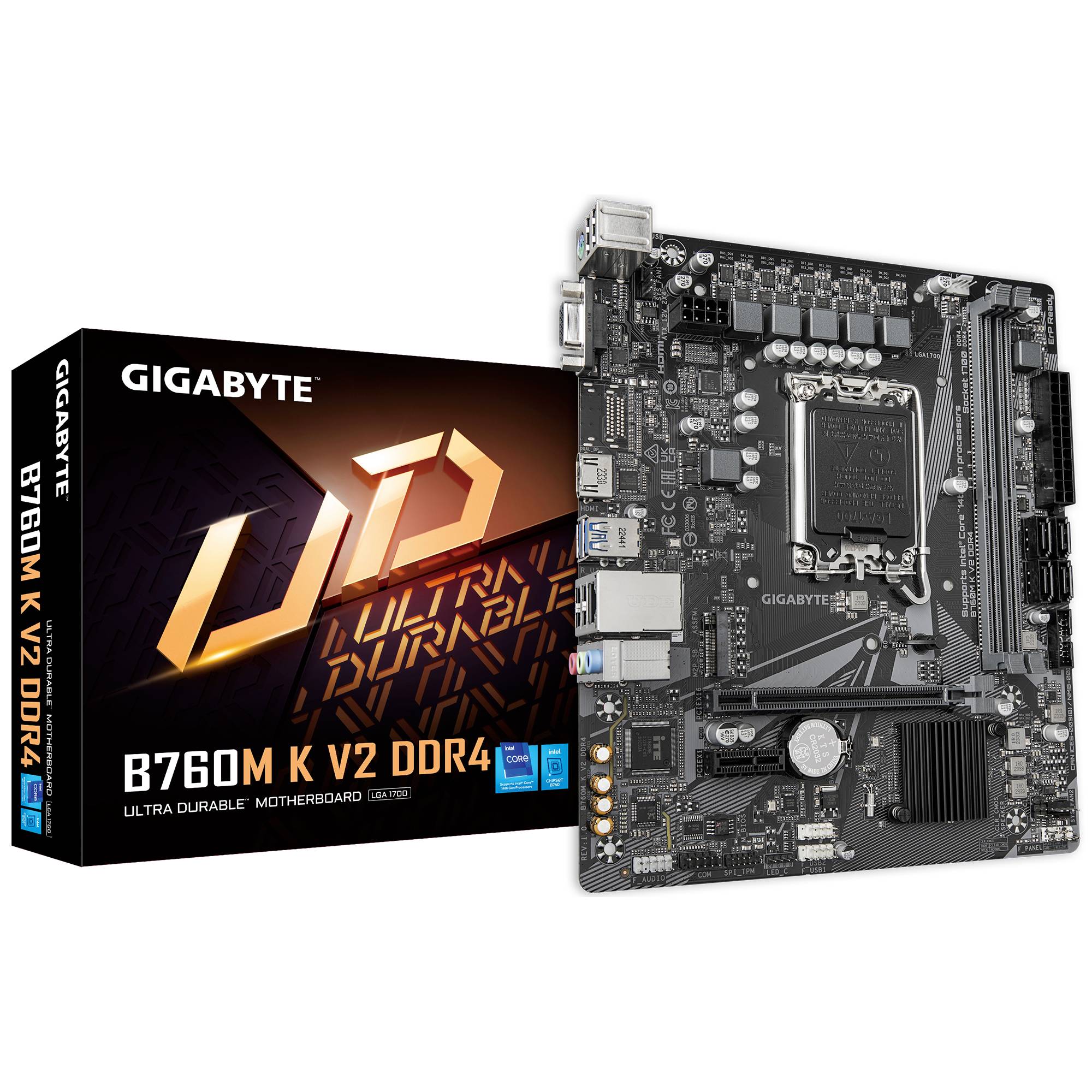 Motherboards GIGABYTE B760M K V2 DDR4